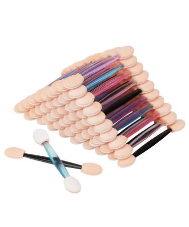 Akstore 200PCS Disposable Dual Sides Eye Shadow Sponge Applicator Eyeshadow Brushes Makeup Brush (Multicolors)