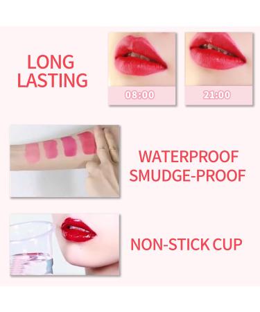 ZSSEMEI Lip Stain Tint Set - Mini Liquid Lipstick for Hydrating Cheeks and Eyes - Waterproof & Long Lasting - Easy Application Shimmery Natural Lip Gloss - Sexy Lip Color Makeup (1 APPLE) - Buy Online on SooperMarket.com