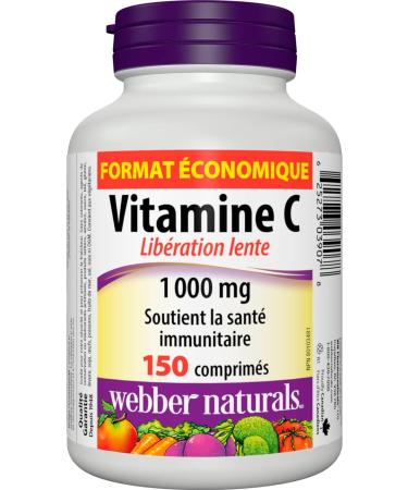 Webber Naturals Apple Cider Vinegar Capsules 500 mg 240 Count & Vitamin C Timed Release 1 000 mg 150 Tablets For Bones Teeth Immune and Antioxidant Health Vegetarian - Buy Online on SooperMarket.com