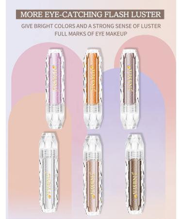 Shimmering Liquid Glitter Eyeshadow | Long-Lasting Sparkling Eye Makeup | Highlighter | 8 Colors Available (#03 Misty Sands) - Buy Online on SooperMarket.com
