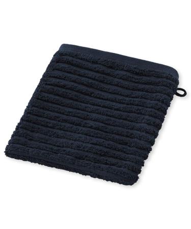 Schiesser Washcloth structure 16x21 cm Darkblue