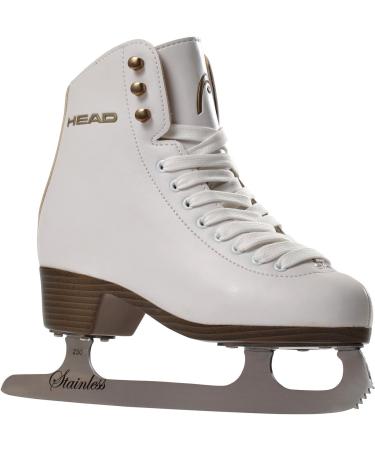 HEAD figure skating skates Donna with stainless steel blade I ideal for beginners - White 40 White