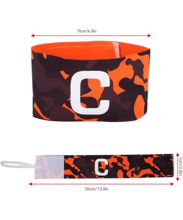 Adjustable Sports Captain's Armband - Youth Football Soccer Basketball Volleyball | Orange | International Shipping - Buy Online on SooperMarket.com