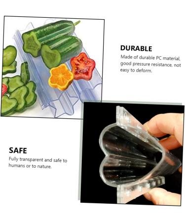 Kisangel 6 Pcs Vegetable Shaping Vegetables Cucumbers White Cake Fruit Tools Planter Ice Cubes - Buy Online on SooperMarket.com