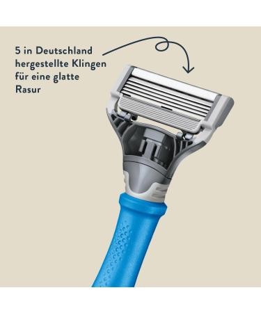 Harry s Wet Razor for Men - Complete Shaving Set with Blue Handle & 10 Replacement Blades | Premium Men s Grooming Essentials - Buy Online on SooperMarket.com