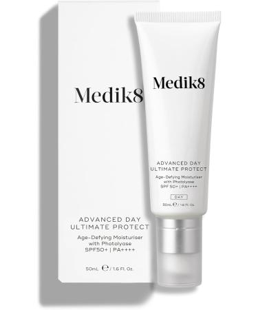 Medik8 Advance Day Ultimate Protect - SPF 50+ Age-Defying Moisturiser with Photolyase SPF 50+ PA++++ - Hydrating & Non-Greasy UV Protection - With Age-Defying DNA Repair Enzymes - 50ml Advanced Day Ultimate Protect - Buy Online on SooperMarket.com