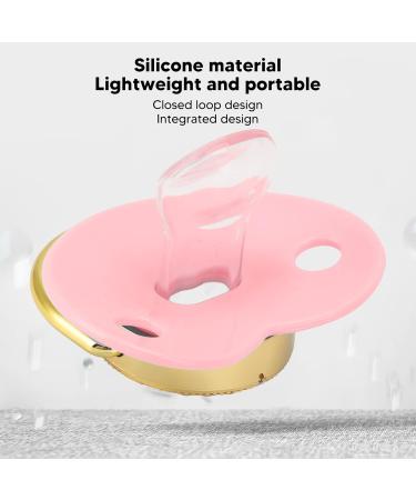 Portable Pink Baby Pacifier - Built-in Silicone Closed Loop Design for Home Use - Buy Online on SooperMarket.com