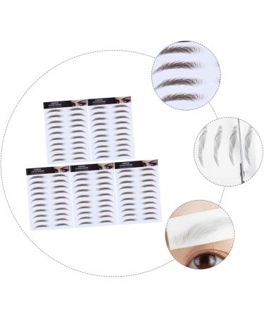 NOLITOY 5pcs Eyebrow Stickers Temporary Brow Tattoos Fake Eyebrows Eyebrow Tool 6d Eyebrow Trimming The Lazy - Buy Online on SooperMarket.com