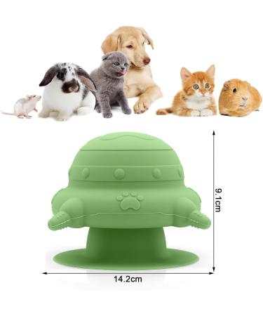 MoYouno Newborn Pet Feeder Set - 4 Teats Puppy Bottles & Silicone Milk Bowl 150 ML - Ideal for Nursing Puppy, Kitten, Squirrels - Green - Buy Online on SooperMarket.com