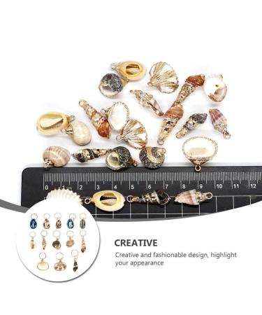 EXCEART 13pcs Dreadlock Accessories: Shell Headpiece, Braid Rings, Hair Clips - Ocean Conch Seashell Charms for DIY Jewelry Making - Buy Online on SooperMarket.com