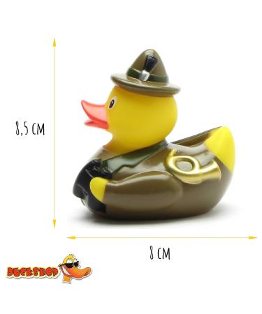 Funny Squeaky Bathing Duck - Hunter Duck Toy with Rifle & Horn - Perfect Gift for Hunters | Duckshop - Buy Online on SooperMarket.com