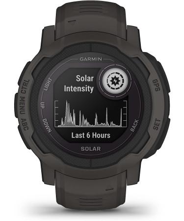 Garmin Instinct 2 Solar GPS Outdoor Watch with Solar Charging - Graphite, 45mm - Buy Online on SooperMarket.com