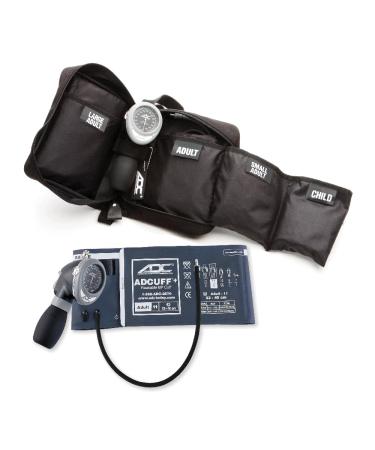 ADC Diagnotix Multikuf 732 4-Cuff EMT Kit Professional Palm Aneroid Sphygmomanometer Child Small Adult Adult and Large Adult BP Cuffs (13-50 cm) Multisize Cuff(13-19 5 cm/19-27cm/23-40cm/34-50cm)