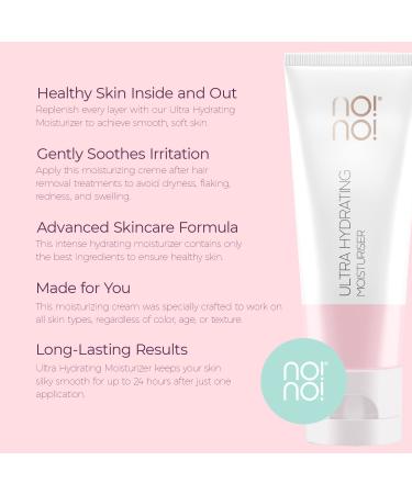 Buy no!no! Ultra Hydrating Moisturizer - Best Cream for Dry Skin After Hair Removal - 1.7oz - Buy Online on SooperMarket.com