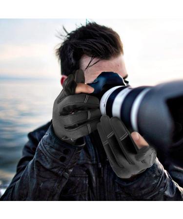 Palmyth Neoprene Fishing Gloves - 2 Cut Fingers, Flexible, Great for Photography, Fly Fishing, Ice Fishing - Black (Medium) - Men and Women - Buy Online on SooperMarket.com