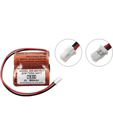 Buy 8 Pack 6V MR-BAT6V1 2CR17335A WK17 Battery for M80 Driver/MR-J4 Servo System - 1800mAh | International Shipping Available - Buy Online on SooperMarket.com