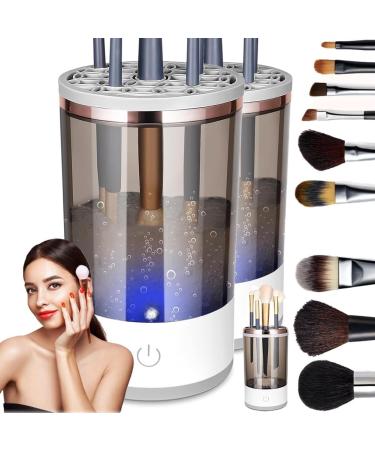carrub 2Piece Electric Makeup Brush Cleaner Automatic Cosmetic Brush for All Size Beauty Makeup Brushes Set - Buy Online on SooperMarket.com