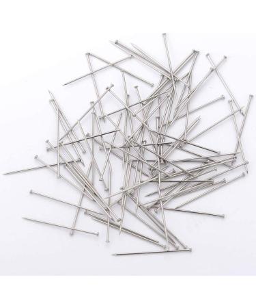 3500pcs Stainless Steel Head Pins for Jewelry Making & Sewing | 26mm Nickel Plated Satin Pins - Buy Online on SooperMarket.com