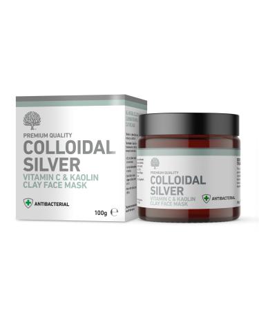 Nature's Greatest Secret Antibacterial Deep Pore Cleanse Colloidal Silver Vitamin C & Kaolin Clay Face Mask Natural Dermatology 100g