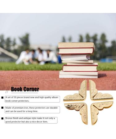 50pcs Scrapbooking Photo Mounting Corners Book Albums Menus Notebook Folder File Corner Protectors(C086 Brass) - Buy Online on SooperMarket.com