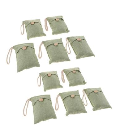 Tubayia 10pcs Bamboo Charcoal Activated Carbon Dehumidifier Scented Sachets for Car Bathroom Bedroom