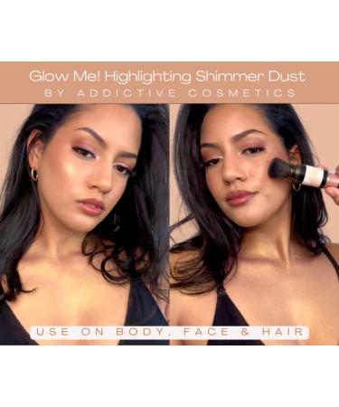 Addictive Cosmetics Glow Up! Oil-Free Mineral Shimmer Powder - Highlighter and Bronzer for Face, Body, and Hair - Vegan & Cruelty-Free - Buy Online on SooperMarket.com