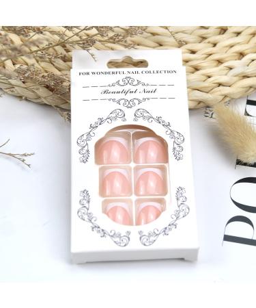 White Glitter Short Square Toe Fake Press On Toenails | Glossy Acrylic False Toenails for Women - 24pcs - Buy Online on SooperMarket.com