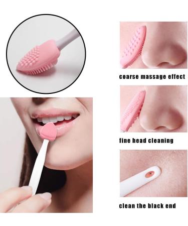 12 Pack Lip Scrub Brush Double-Sided Silicone Portable Lip Scrub Exfoliating Brush Cleaning Scrubber Travel Skincare Lip Cleaning Tool for Men Women Dark Lips - Buy Online on SooperMarket.com