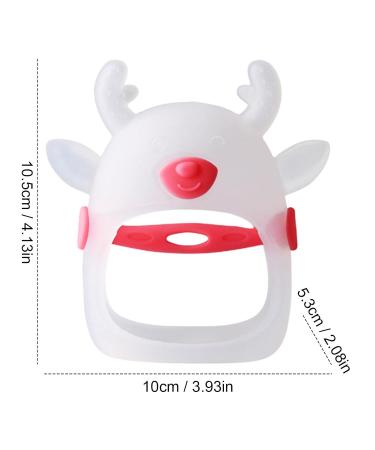 Neamou Red Silicone Brain Shape Teether for Infants - Soothing Gum Relief & Hand Pacifier (4-8 Months) - Buy Online on SooperMarket.com