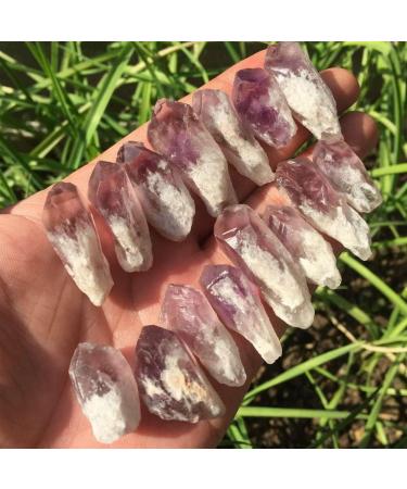 Home Decoration Stone 1/4 lb Lot Brazilian Rough Amethyst Points Raw Crystals Balance Gemstone Decoration - Buy Online on SooperMarket.com