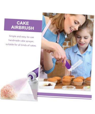 CRAFTHROU 2pcs Cake Sprayer Cake Coloring Spray Manual Cake Coloring Airbrush Cake Pump Sprayer Plastic Purple - Buy Online on SooperMarket.com