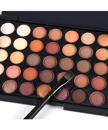 40 Color Eyeshadow Palette with Brush - Matte & Shimmer Cream Makeup Set for Stunning Looks | Best Quality International Shipping - Buy Online on SooperMarket.com