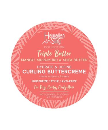 Hawaiian Silky Mango & Murumuru Butter Curling Butter Creme | Frizz-Free Hydration & Definition | 12 fl oz | Triple Butter Collection - Buy Online on SooperMarket.com