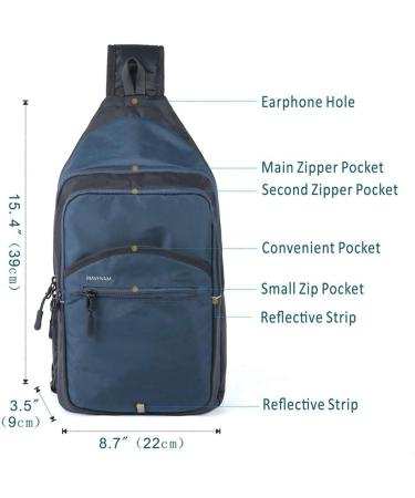 G7Explorer Small Crossbody Sling Bag - Unisex Small Black Backpack - Buy Online on SooperMarket.com