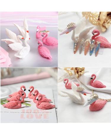 Shop Tangger 6PCs Nail Tips Holder Stand - Flamingo & White Swan for DIY Manicure & Salon Display - Buy Online on SooperMarket.com