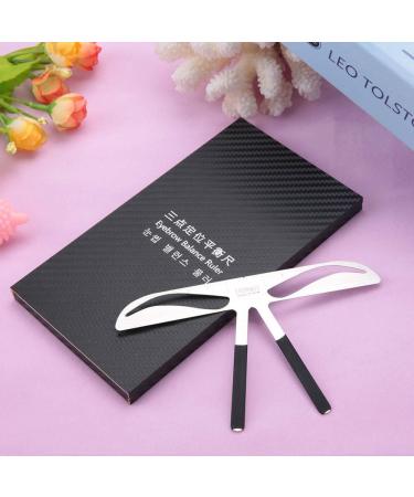 8 Types Eyebrow Ruler Tattoo Eyebrow Measuring Tool Eyebrow Measure Balance Extension Ruler Eyebrow Shape Stencil(6# Classic Eyebrow) - Buy Online on SooperMarket.com