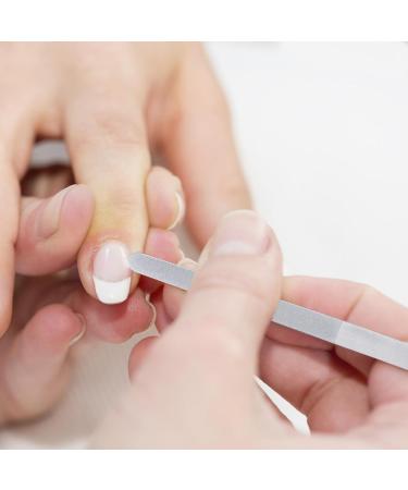 Stainless Steel Nail File | Stainless Steel Finger Nail File - Toenail File for Natural Nails Pedicure Tool Nail Care for Home Salon or Travel Use - Buy Online on SooperMarket.com