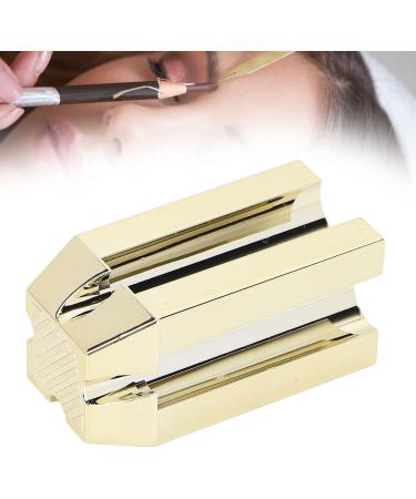 Eyebrow Pencil Sharpener 4 in 1 Eyebrow Pencil Sharpener Multifunctional Portable Eyebrow Cosmetic Sharpening Auxiliary Tool Gold - Buy Online on SooperMarket.com