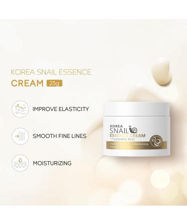 Snail Essence Face Cream - Moisturizing Acne Scar Removal & Nourishing Collagen for Damaged Skin - Buy Online on SooperMarket.com