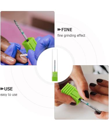 Baluue Nail Drill Bits Tungsten Steel Manicure Drill Bit Electric Pedicure Manicure Grinding Nail Art Tools for Manicure Pedicure Home Salon Green - Buy Online on SooperMarket.com