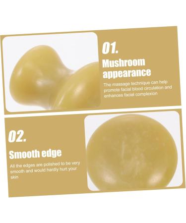 NOLITOY Mushroom Gua Sha Facial Massage Tools - Natural Scraping Stones for Skin Care Facial Massager & Spa Treatment - Buy Online on SooperMarket.com