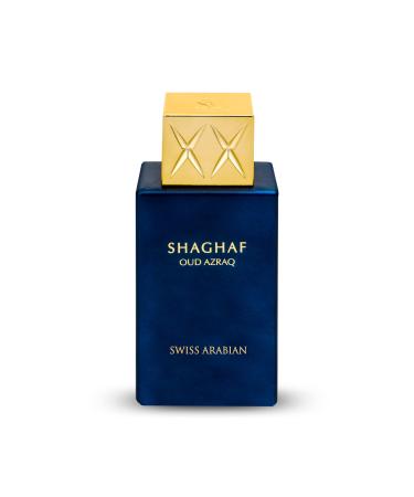 Swiss Arabian Shaghaf Oud Azraq Limited Edition - Luxury Products From Dubai - Long Lasting and Addictive EDP Spray Fragrance - Seductive Signature Aroma - Luxurious Scent of Arabia - 2.5 oz