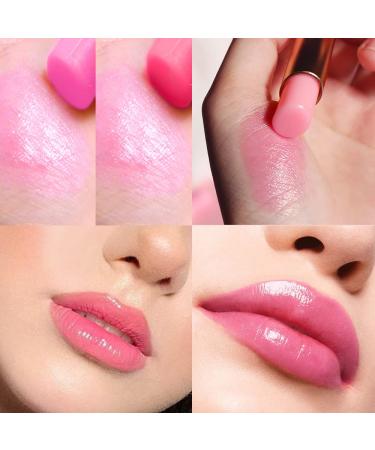 3Pcs Korean Mood Lip Balm Gift Set - Long Lasting Color Change Lipstick Stain - Peach, Strawberry, Grape Tinted Lip Balms - pH Lip Color Changing Gloss for Women & Girls - 3 Count Pack - Buy Online on SooperMarket.com