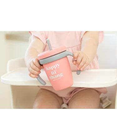 Bella Tunno Happy Sippy Straw Lid | Silicone BPA-Free Conversion Lid for Sippy Cup (Happy Lil Thang) - Buy Online on SooperMarket.com
