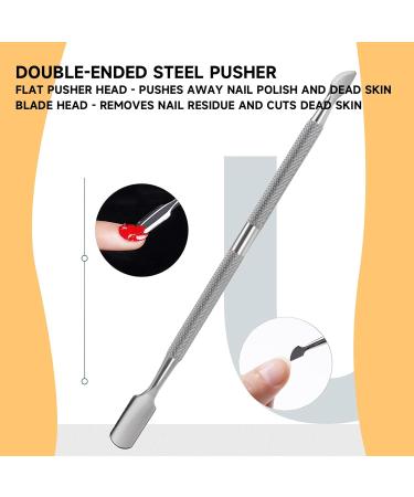 Airfish Stainless Steel Cuticle Pushers Cuticle Nippers Set Professional Cuticle Trimmer Perfect Nail Care Tool(Silver) - Buy Online on SooperMarket.com