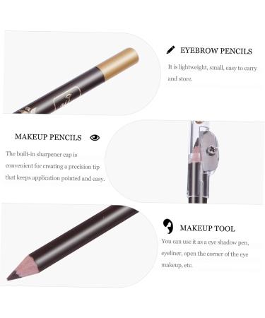 Mikinona 8pcs Pencil Sharpener Eyebrow Pencil Lady Tools Black Colored Pencils Eyebrow Pencils Wooden 1 count (Pack of 1) Coffee - Buy Online on SooperMarket.com