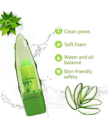 Aloe Vera Lip Balm Magic Colour Changing Lipstick Long Lasting Lip Balm Set Lips Moisturizer Aloe Vera Lip Stick for Women Girls (3 Pack) - Buy Online on SooperMarket.com