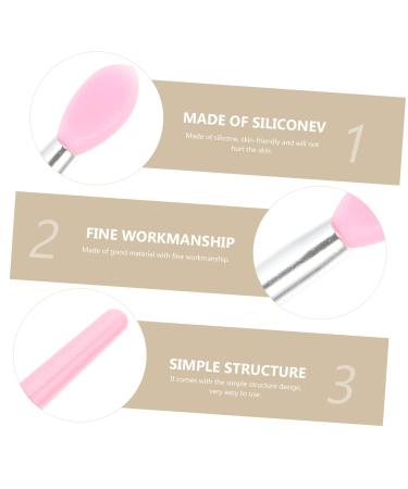 Shop Mikinona 10pcs Lip Mask Spoon & Makeup Brush Set | Lipstick Applicator Creamy Eyeshadow & More - Miss Cosmetic Pink - Buy Online on SooperMarket.com