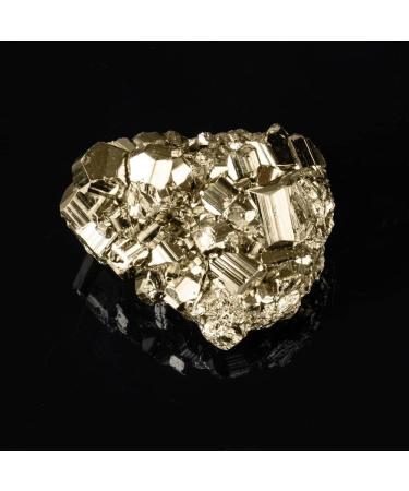 1pc Natural Raw Minerals Pyrite Stone Crystal Decoration Irregular PyriteEnergy Crystals Specimens Decoration HOMEZHOU (Color : 30-40g)