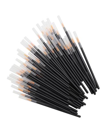 Gogogmee 100pcs Disposable Eyeliner Brush Eye Makeup Brush Eyeliner Applicator Cosmetic Brush Black Plastic